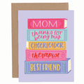 Book Lover Mom Greeting Card – Bookish Mother’s Day Card by Pippi Post