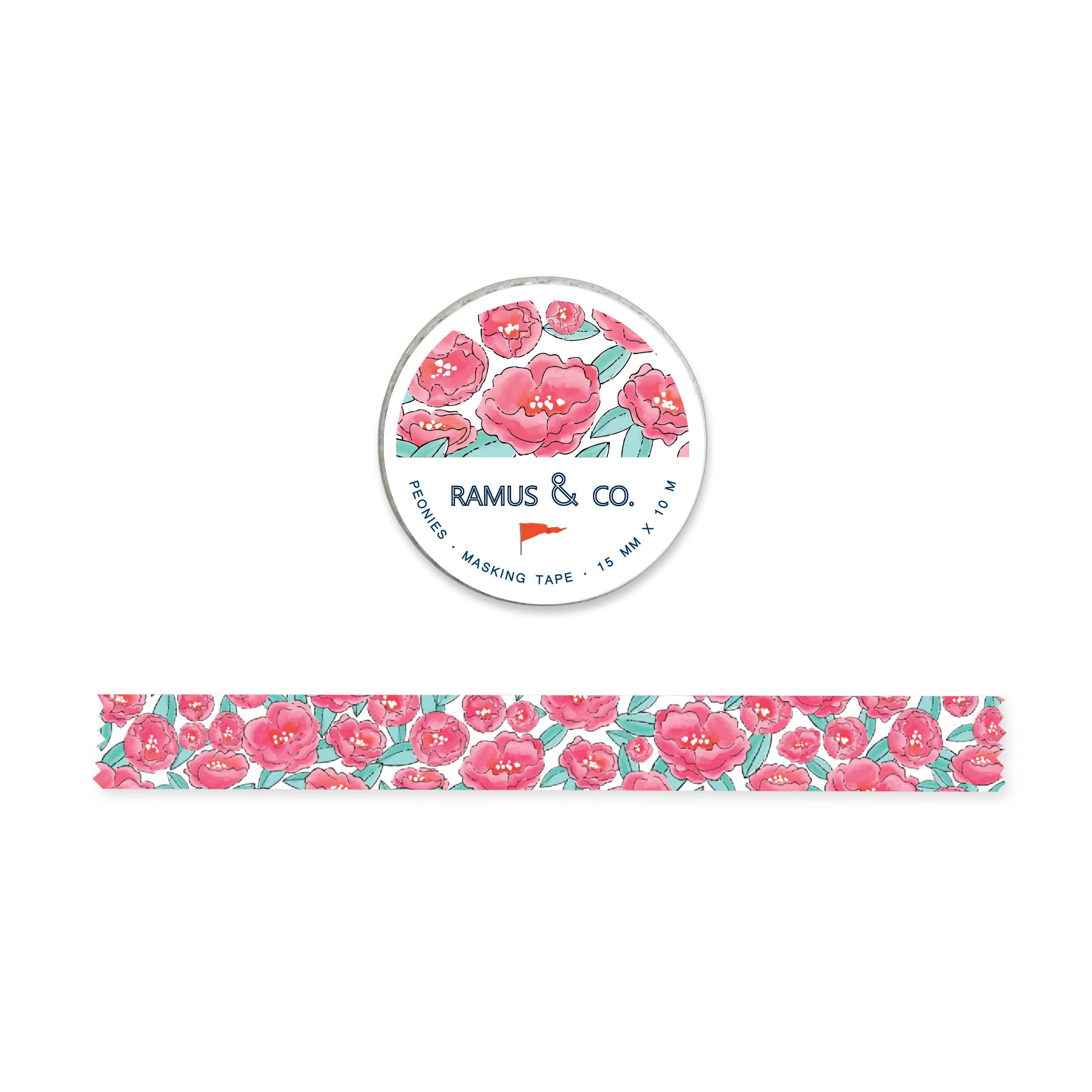 Peonies Masking Tape