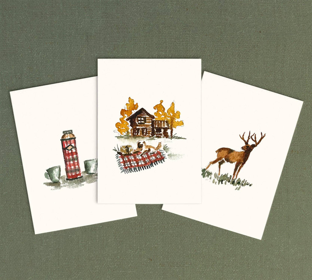 Mini Mountain Cabin Watercolor Kit | Beginner Painting Craft Kit