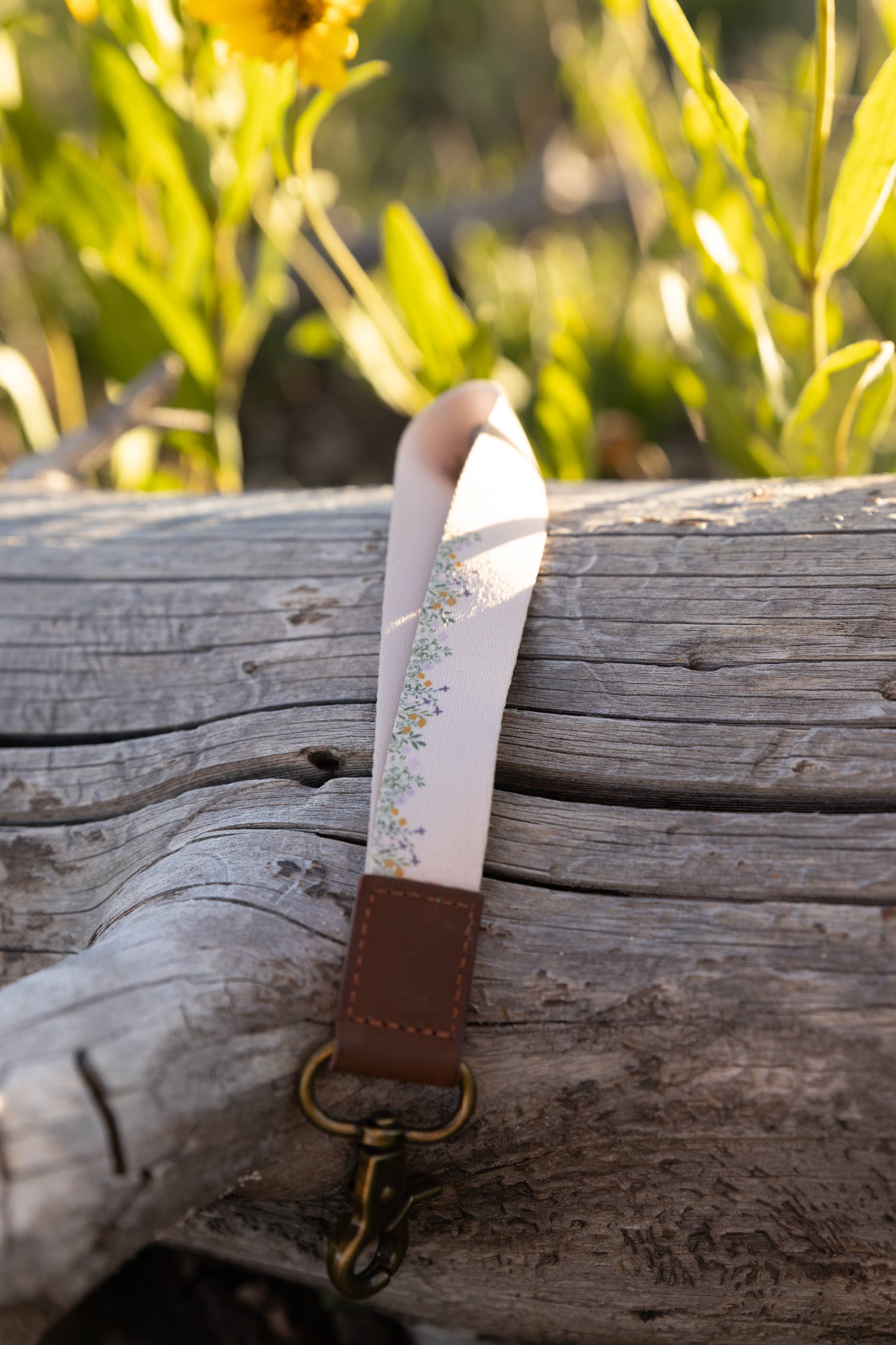 Flower Field Wristlet Keychain