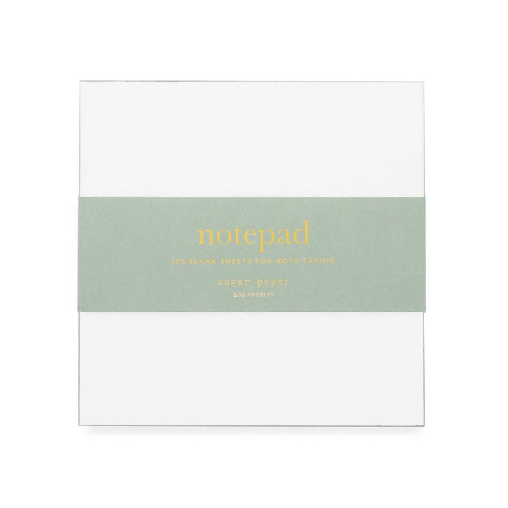 Painted Edge Notepad, Green