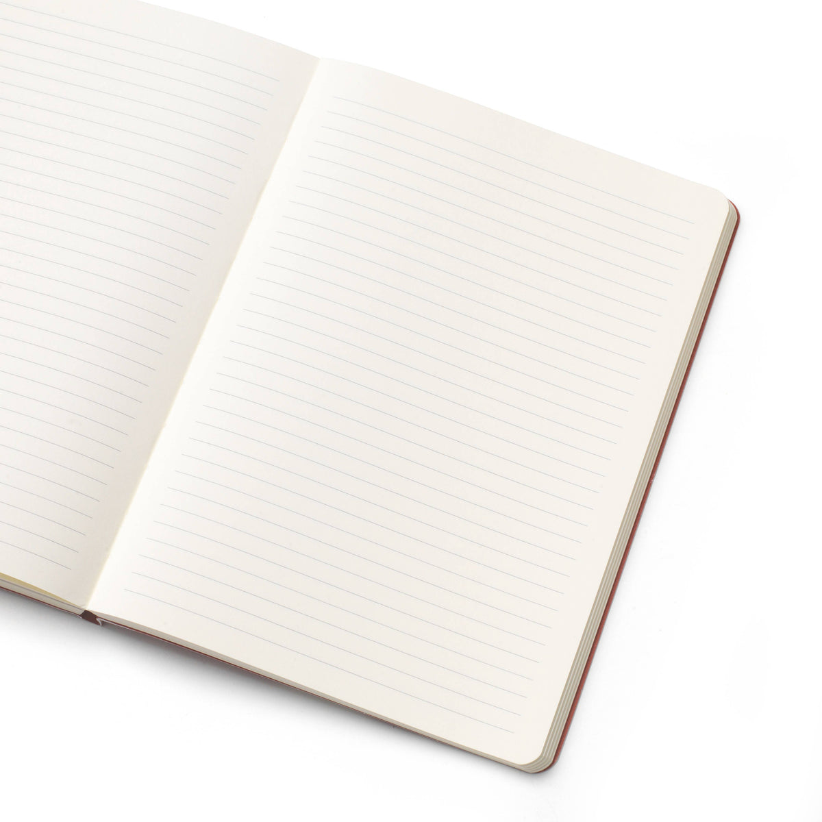 Stepped Lined & Dotted Notebook, A5 Softcover - Pink Waves