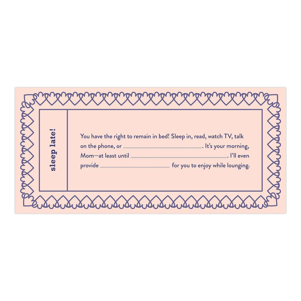 Fill in the Love® Mom Vouchers — Personalized Gift Coupons for Mother's Day