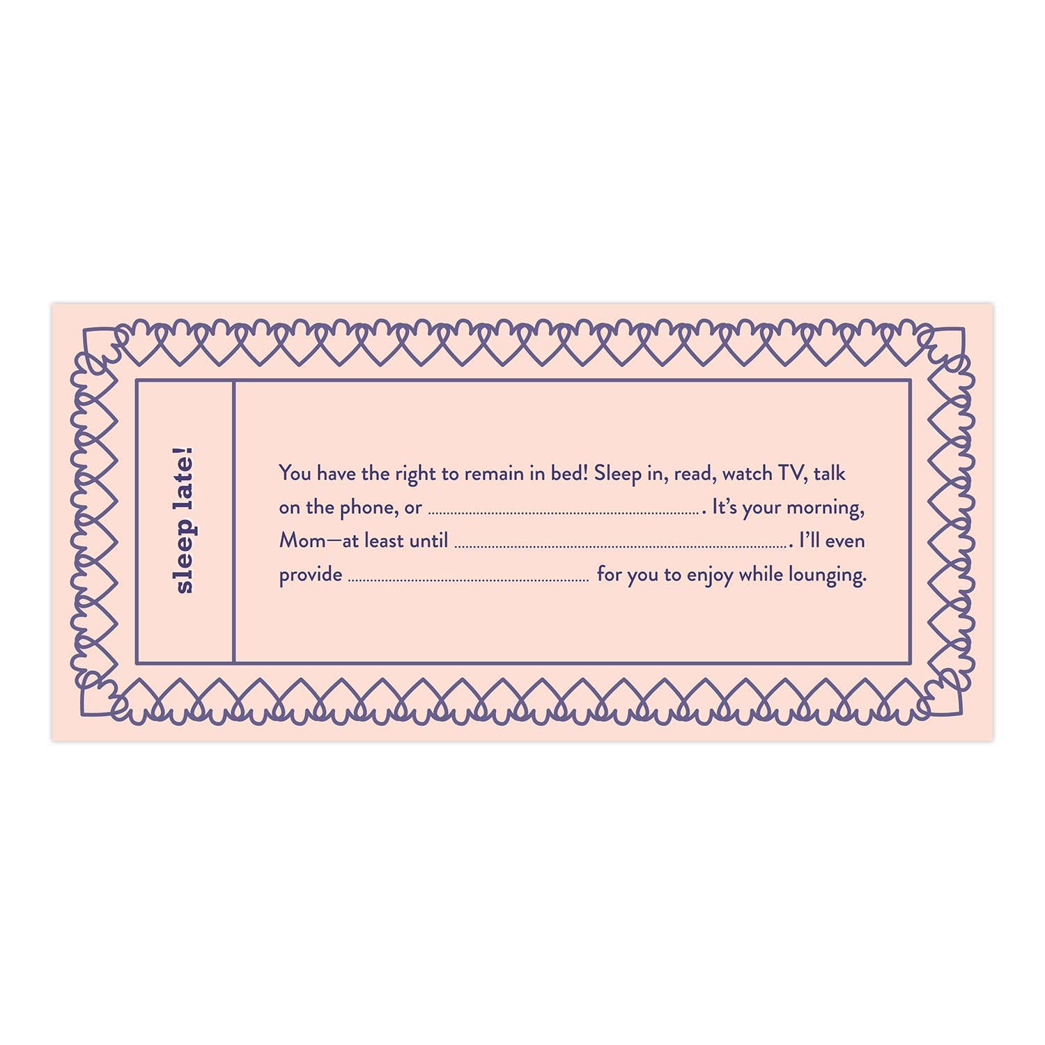 Fill in the Love® Mom Vouchers — Personalized Gift Coupons for Mother's Day