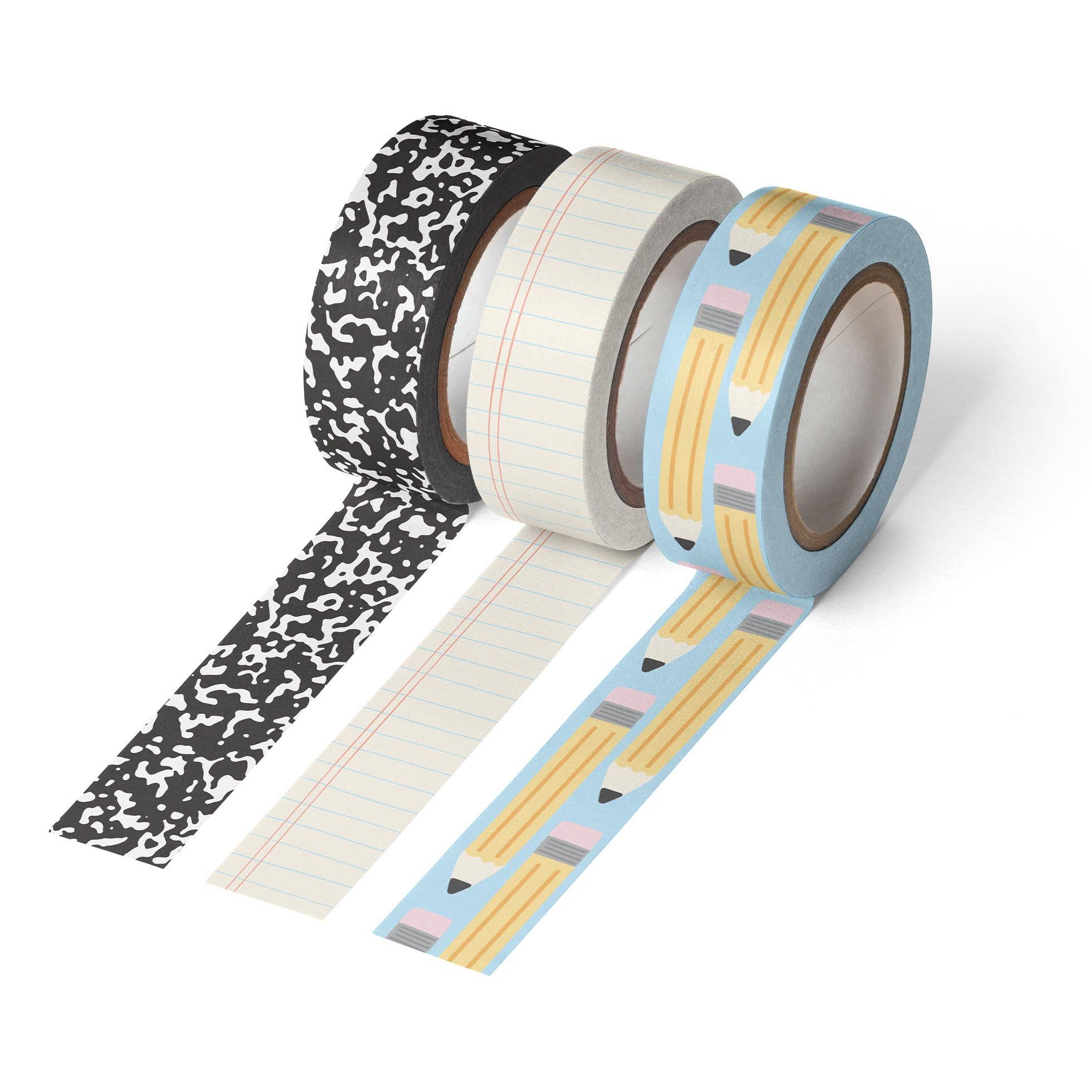 Teacher Gift Washi Tape Set – Classroom Essentials Notebook & Pencil Washi Tape by Callie Danielle