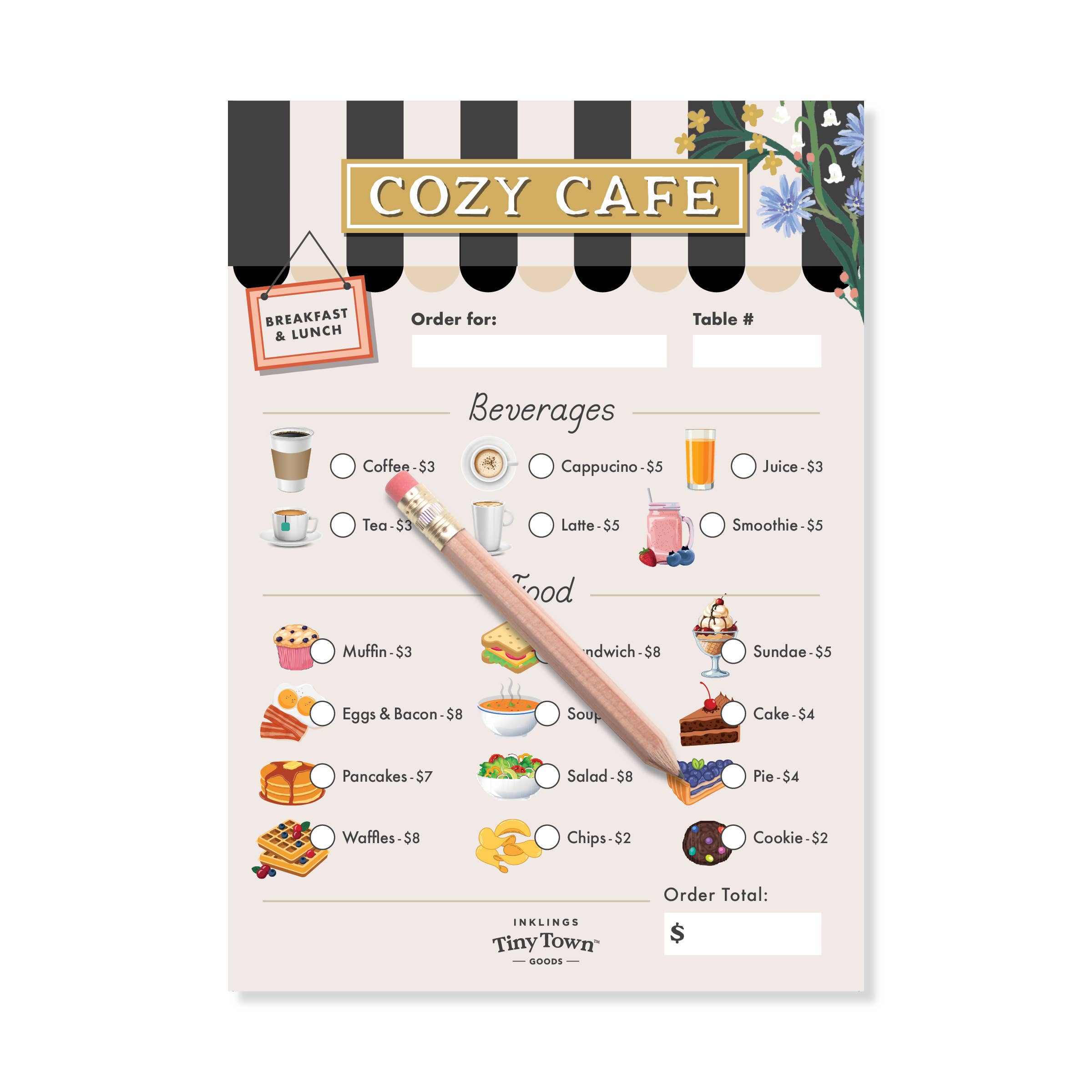 Tiny Town™ Cozy Cafe Play Notepad