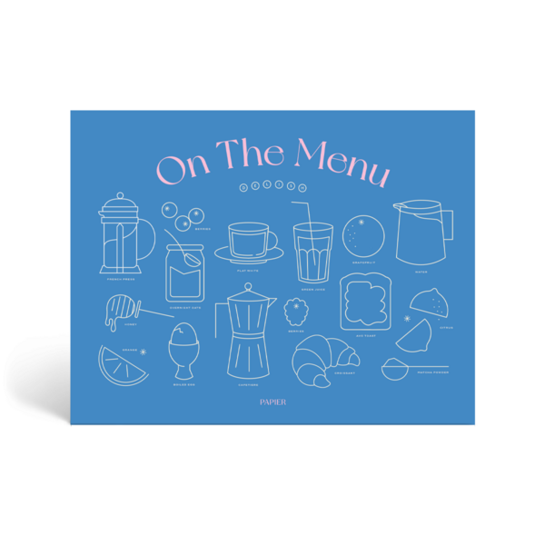 Weekly Meal Planner & Grocery List, Undated - On the Menu