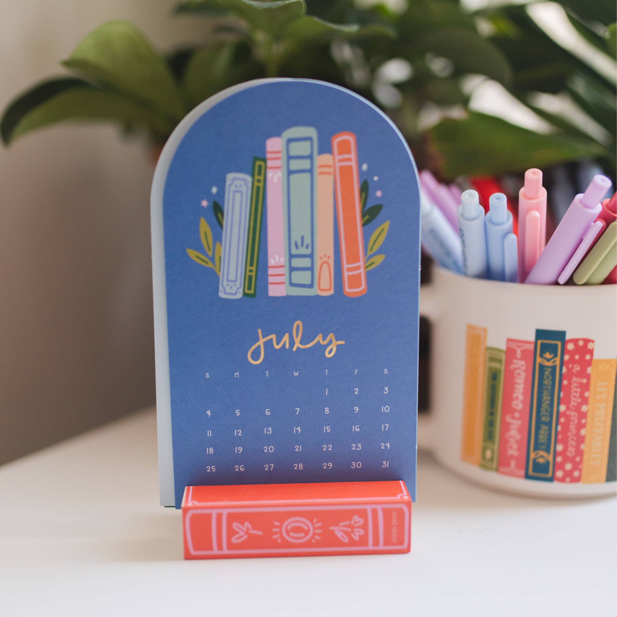 Book Lover's 2027 Mini Desk Calendar