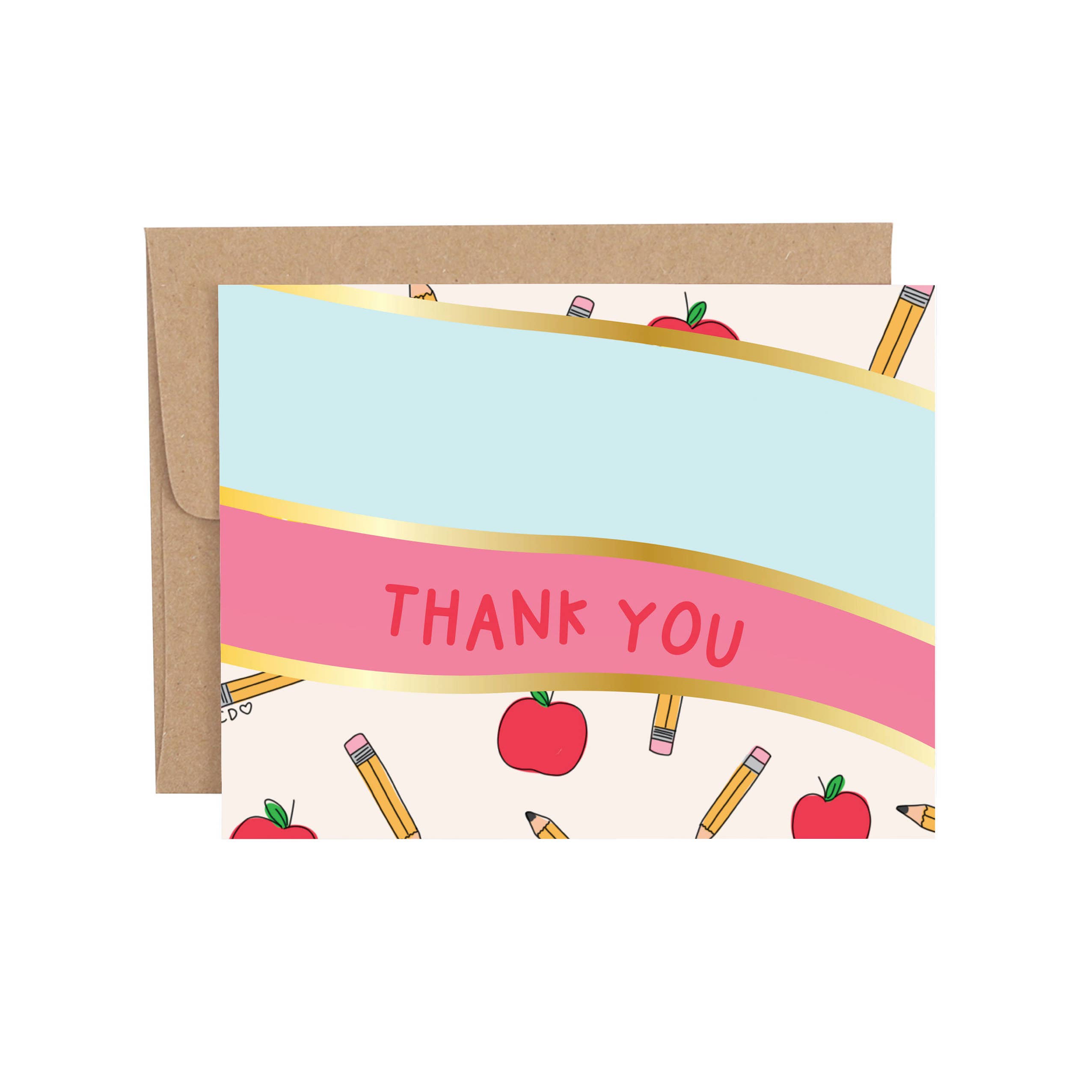 Thank You Teacher Wave Greeting Card