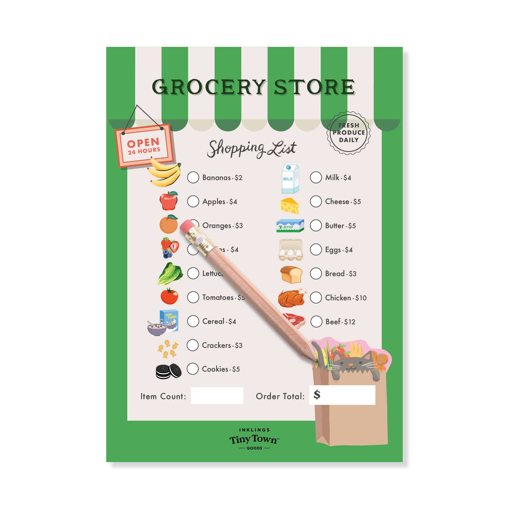 Tiny Town™ Grocery Store Play Notepad