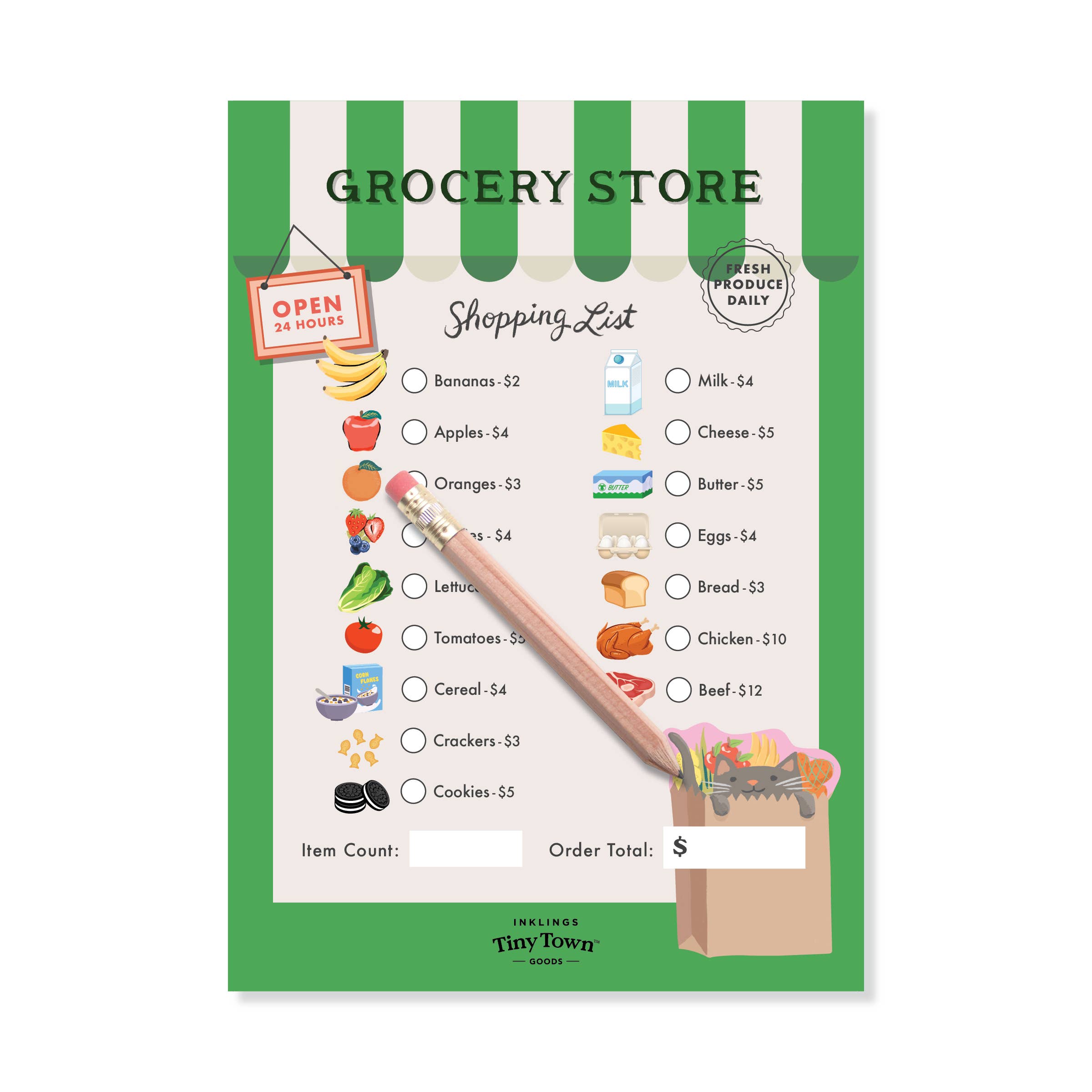 Tiny Town™ Grocery Store Play Notepad