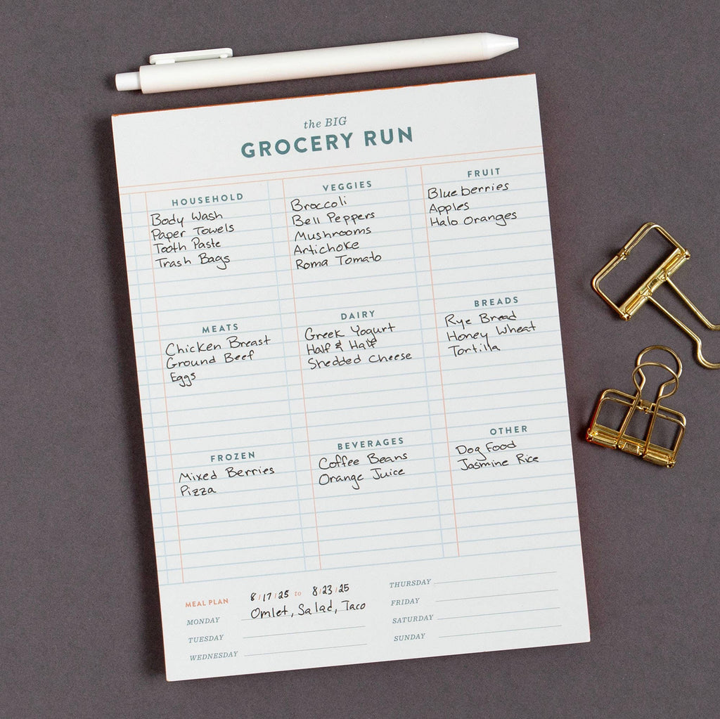 Weekly Grocery Notepad | Studio Calico