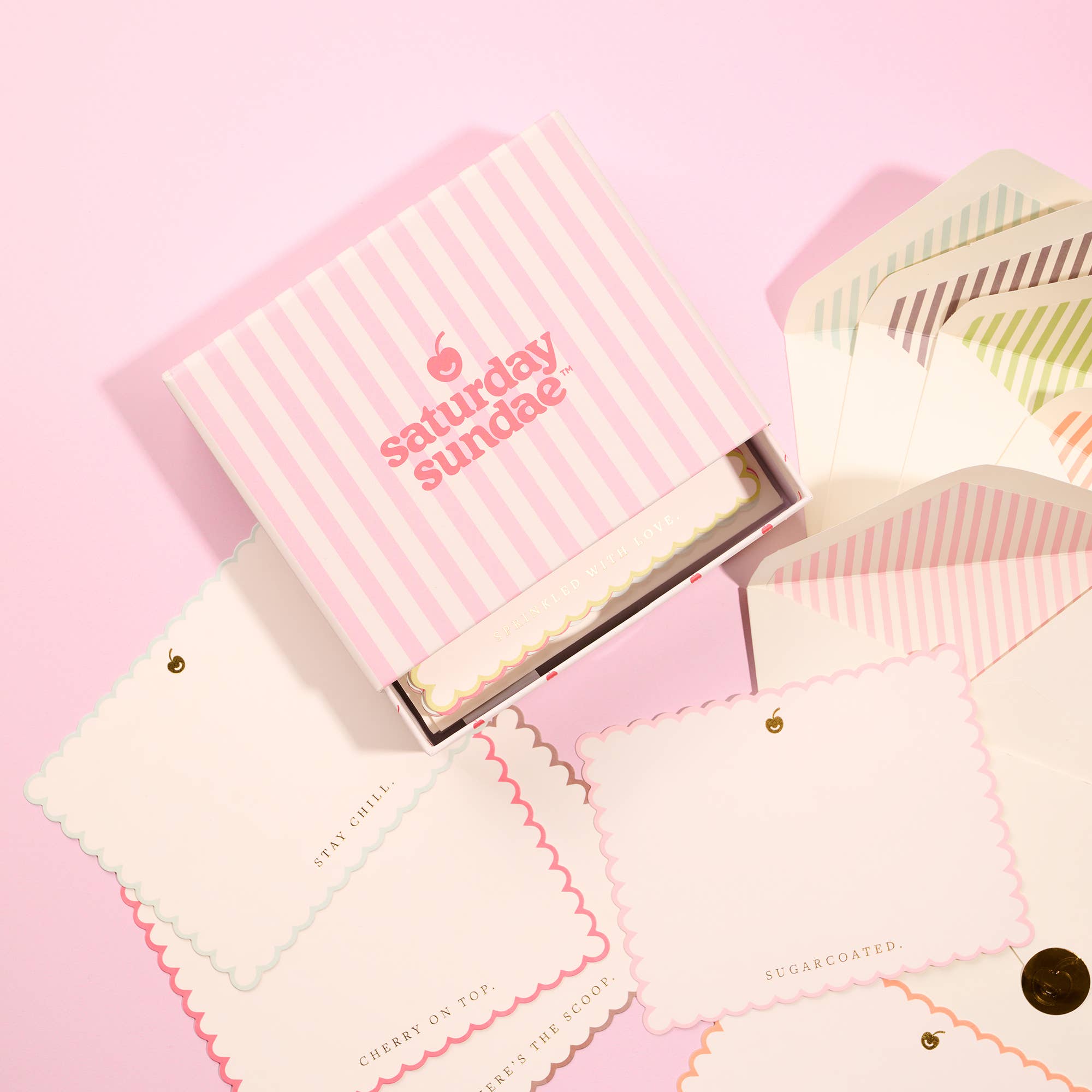 Sugar Sprinkles Cherry on Top Note Card Set