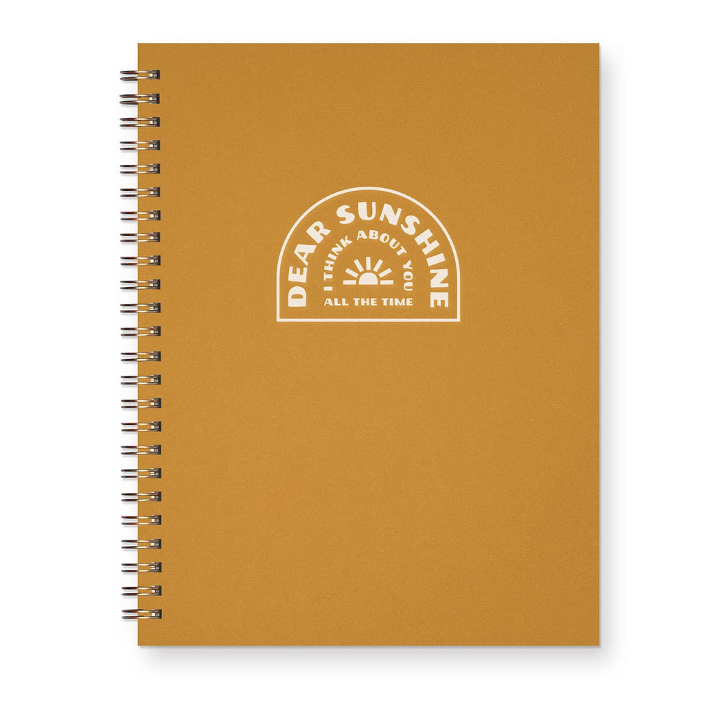 Dear Sunshine Lined Journal | Saffron Notebook | Locally Made Gift